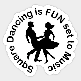 SQD Circ Fun Black Sticker